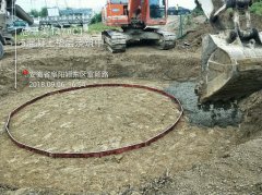 20180906总干渠147#C15混凝土垫层浇筑中